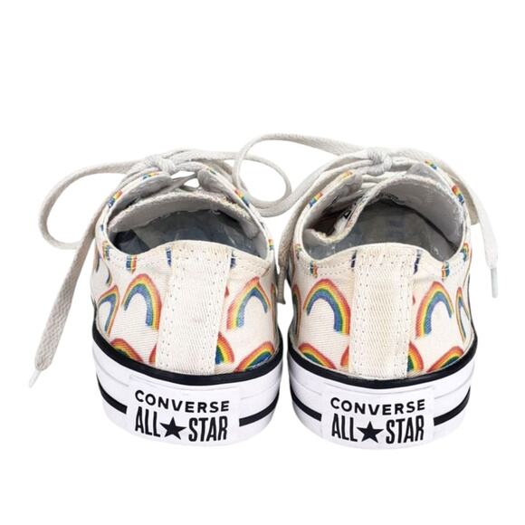 CONVERSE ALL STAR RAINBOW LOW TOP CANVAS SNEAKERS MENS SIZE 4 WOMENS SIZE 6 LGBT - Picture 6 of 8